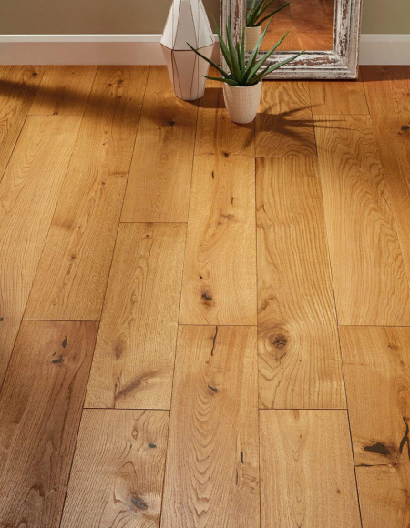 Массивная доска Дуб Насыщенная охра