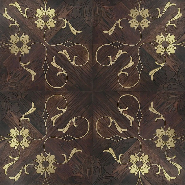 Паркет с металлом