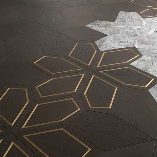 Паркет с металлом