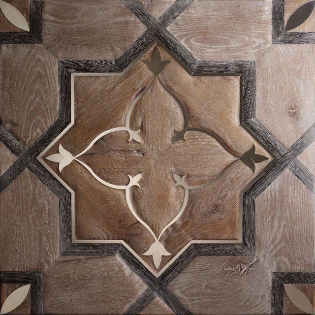 Паркет с металлом