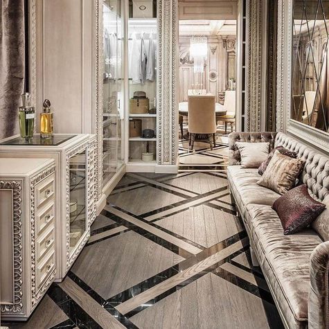 Паркет с камнем