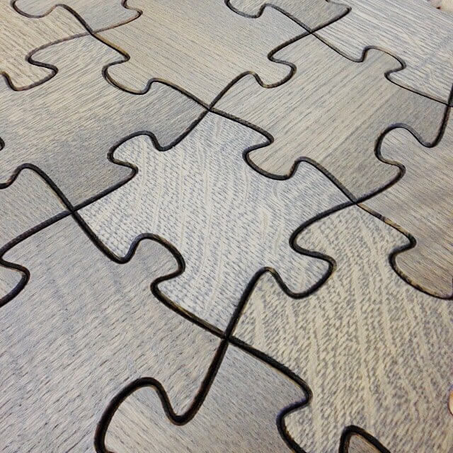 Паркет дуб модуль Пазл