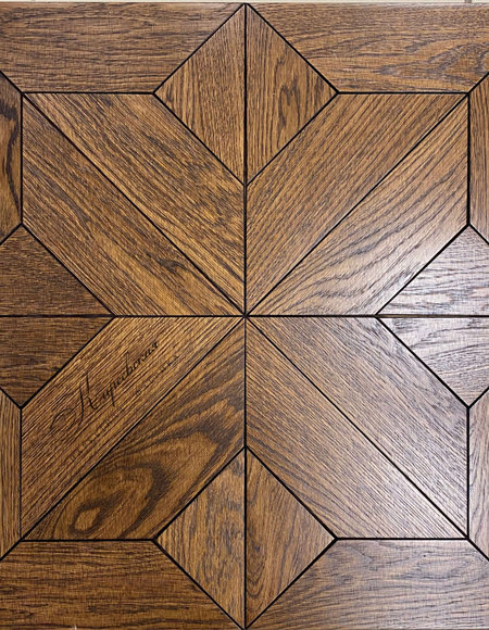 Массивный модульный паркет Дуб Дворцовая звезда №7