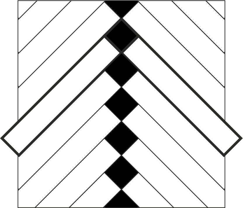 Английская ёлка - со вставкой